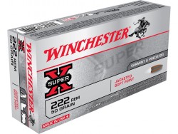 Winchester .222 Super X 50 Grain 20 Pack