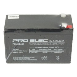 Pro Elec Rechargable Battery 12v 7Ah