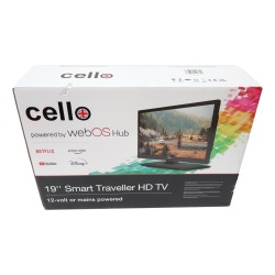 Cello 19" Smart Travel Television 12v / 240v