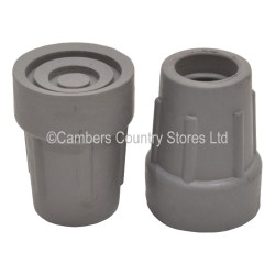 Crutch Ferrule Grey Rubber 25mm / 1"