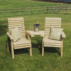 CVF Ergo Love Seat Angled 2 Person