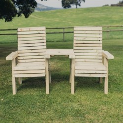 CVF Ergo Love Seat Square 2 Person