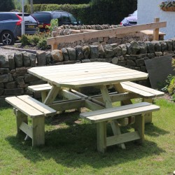 CVF Westwood Picnic Table 8 Person Square