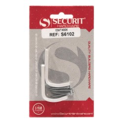 Securit Coat Hooks Aluminium 50mm 2 Pack