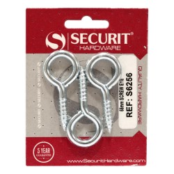 Securit Screw Eyes Zinc Plated