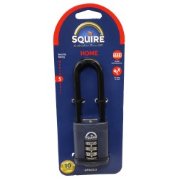 Squire Combination Padlock Long Shackle 50mm