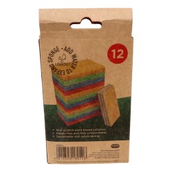 Fairy Compostable Compressed Cellulose Sponge 12 Pack