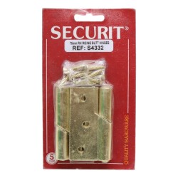 Securit Rising Butt Hinge RH BP 75mm 2 Pack