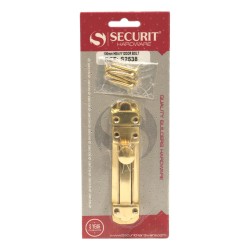 Securit Door Bolt Brass Heavy Duty 100mm