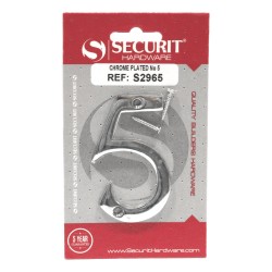 Securit Numeral No.5 Chrome 75mm