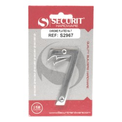 Securit Numeral No.7 Chrome 75mm