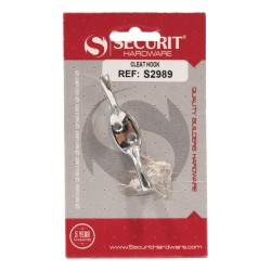 Securit Cleat Hook Chrome 75mm