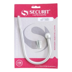 Securit Curtain Holdback Modern Silver 170mm