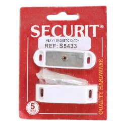 Securit Magnetic Catch Heavy Duty White