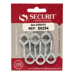 Securit Screw Eyes Zinc Plated