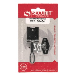 Securit Hasp & Staple Wire Black