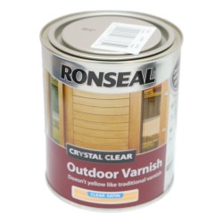 Ronseal Outdoor Varnish Crystal Clear Satin 750ml