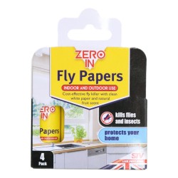 Zero In Fly Papers 4 Pack