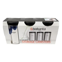 Brabantia Storage Containers Brilliant Steel