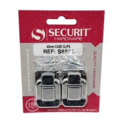 Securit Case Clips Nickel Plated 45mm 2 Pack