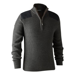 Deerhunter Rogaland Knit Zip Neck Jumper