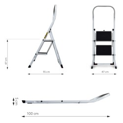 Drabest High Back Kitchen Steps