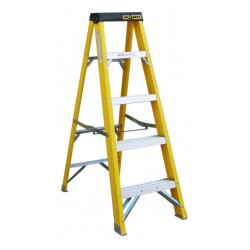 Drabest Fibreglass Swingback Step Ladder 150kg EN131 Pro