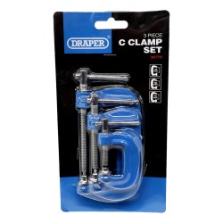 Draper G Clamp Set 3 Piece