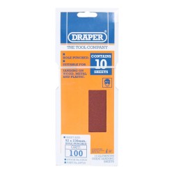 Draper Sanding Sheets For Orbital Sander 10 Pack