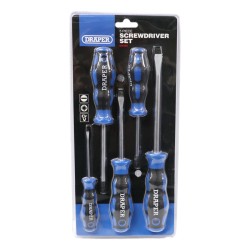 Draper Screwdriver Set Soft Grip 5 Piece