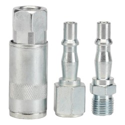 Draper Air Coupling Set 1/4" BSP 3 Piece