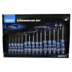 Draper Screwdriver Set Soft Grip 19pc