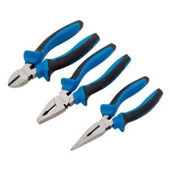 Draper Pliers Set Soft Grip 3 Piece