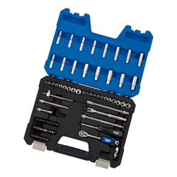 Draper Expert Socket Set 1/4" Sq. Drive MM/AF 75pc