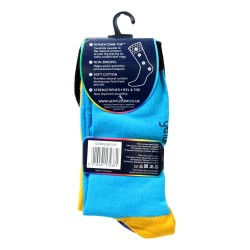 Sock Shop Mens Gentle Grip Socks 3 Pairs Colour Burst