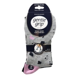 Sock Shop Ladies Gentle Grip Socks 3 Pairs Fashion