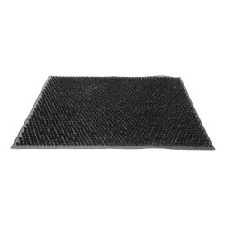 JVL Rubber Scraper Doormat Rectangular 40cm x 60cm