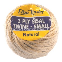 Eliza Tinsley Sisal Twine 3 Ply Natural Small Ball