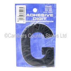 Self Adhesive Digit / Letter Black