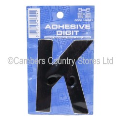 Self Adhesive Digit / Letter Black