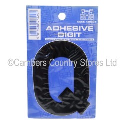 Self Adhesive Digit / Letter Black