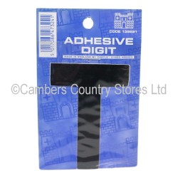 Self Adhesive Digit / Letter Black