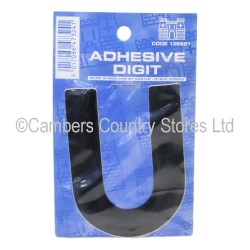 Self Adhesive Digit / Letter Black