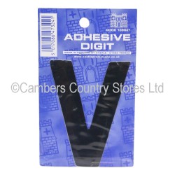 Self Adhesive Digit / Letter Black