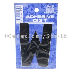 Self Adhesive Digit / Letter Black