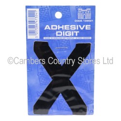 Self Adhesive Digit / Letter Black