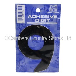 Self Adhesive Digit / Letter Black