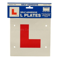 Self Adhesive L Plates 1 x Pair
