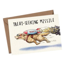 Bewilderbeest Greeting Card Treat Seeking Missile