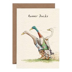 Bewilderbeest Greeting Card Runner Ducks